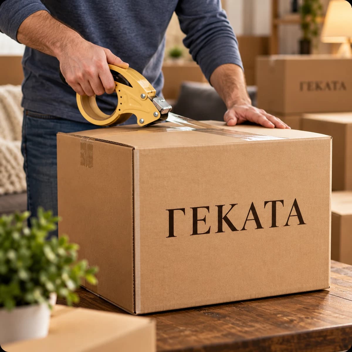 Коробка с логотипом ГЕКАТА для упаковки продукции
